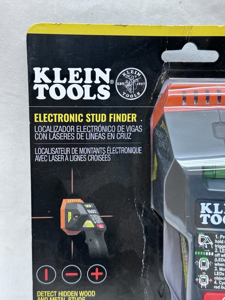 Klein Tools ESF150LL Electronic Stud Finder with Cross-Line Lasers - New
