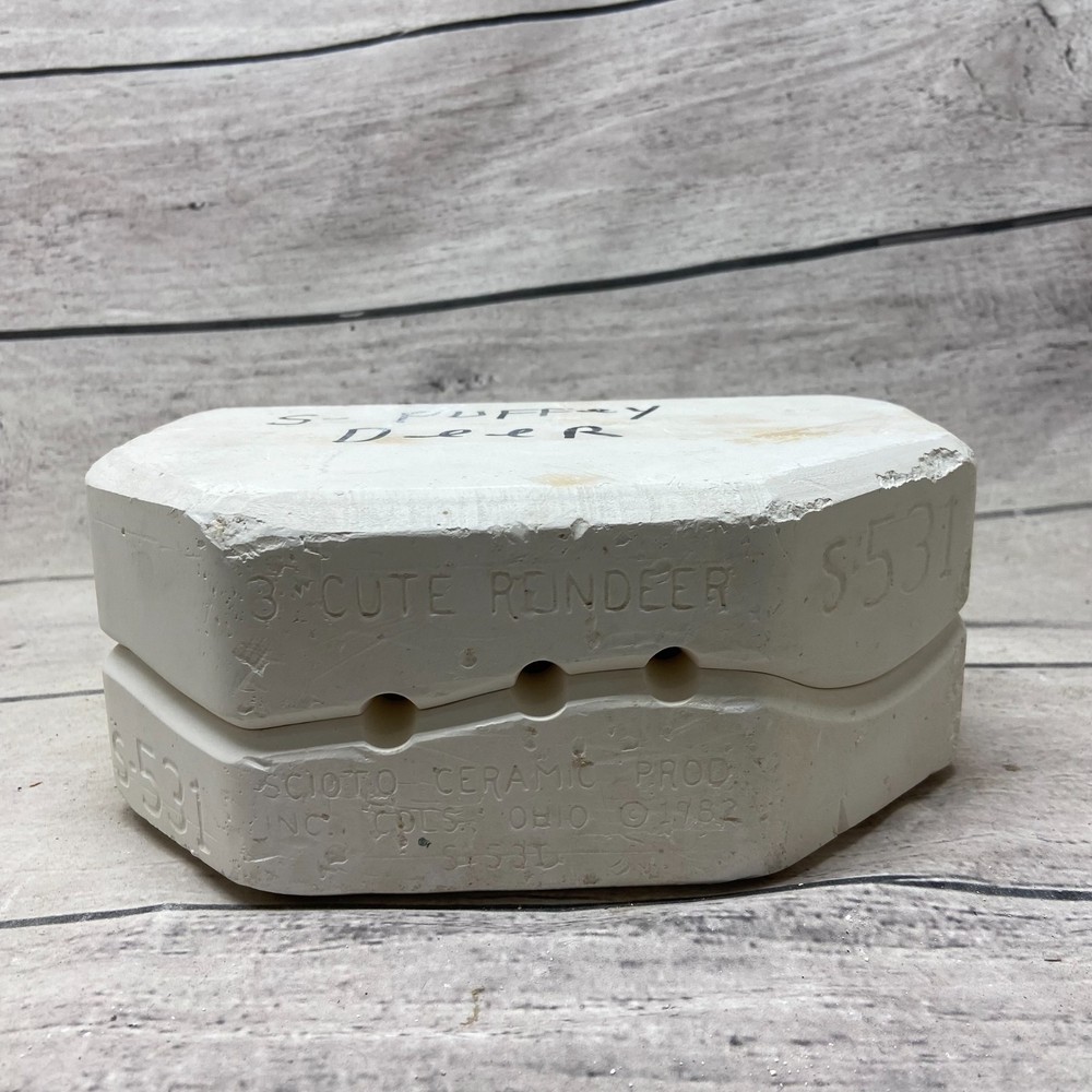 Scioto Ceramic Casting Mold S-Puffy Deer #S-531