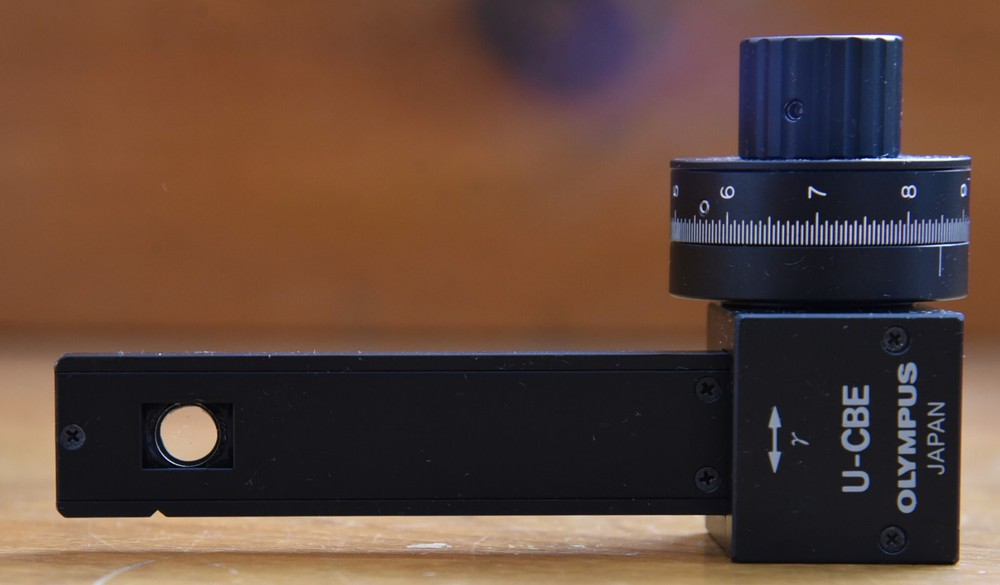 Olympus Microscope U-CBE Berek Compensator 3 Lamba Measuring Range U-P541 WOW!