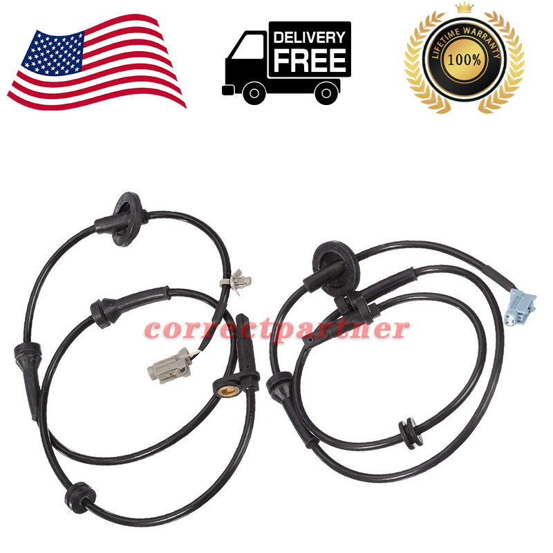 ABS Wheel Speed Sensor Front Left & Right Set 2 For 2003-2008 Nissan Murano 3.5L
