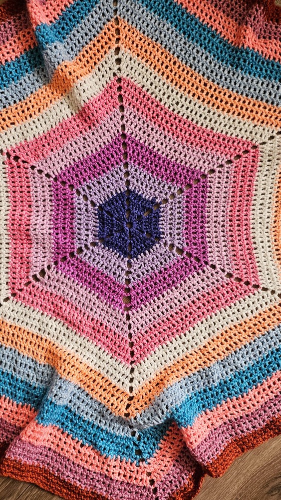 Hand Crochet Star Blanket