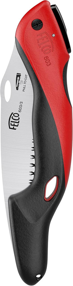 603 Folding Pruning Saw – Curved Pull-Stroke Saw for Tree Trimming & Elevated Cu