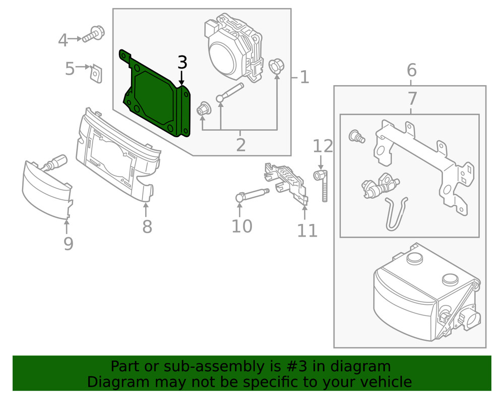 Genuine Audi Mount Bracket 4K0-907-574