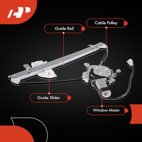 Electric Power Window Regulator with Motor Compatible with Front Driver Side