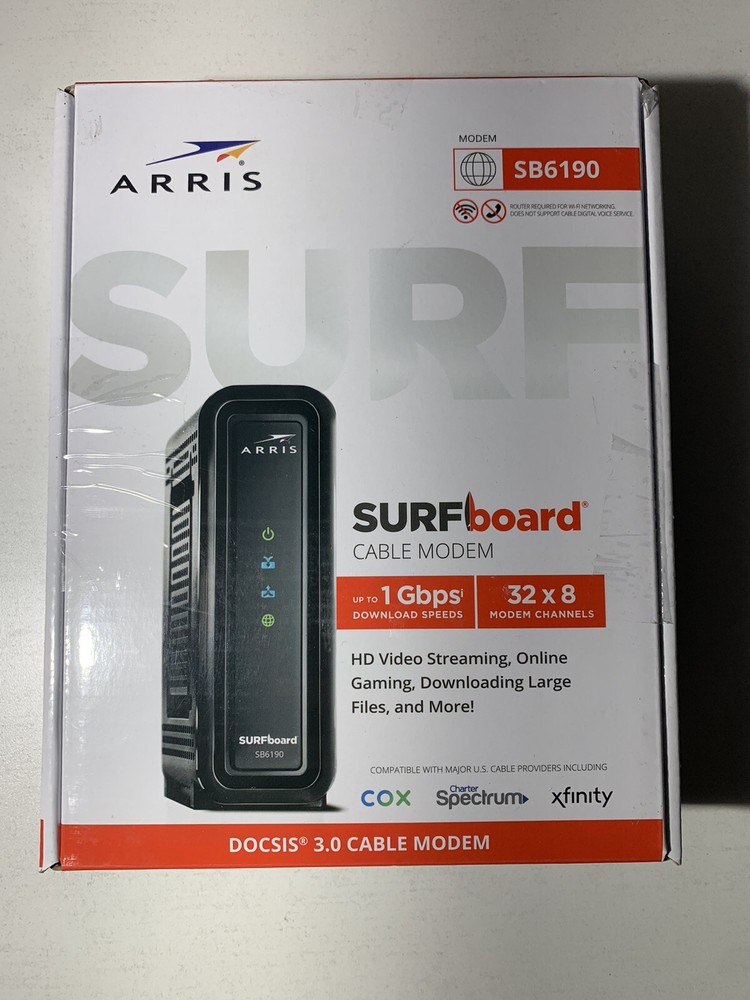 ARRIS SURFboard DOCSIS 3.0 Cable Modem - SB6190