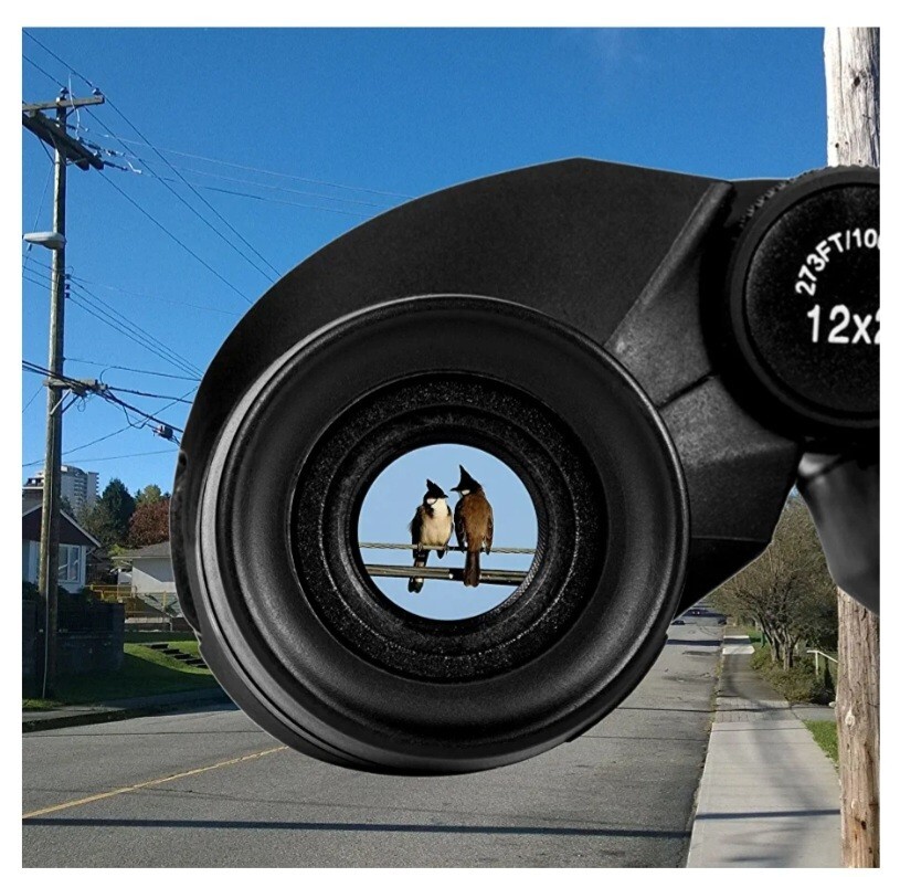 Occer - 12x25 Compact Binoculars with Clear Low Light Vision Large Eyepiece