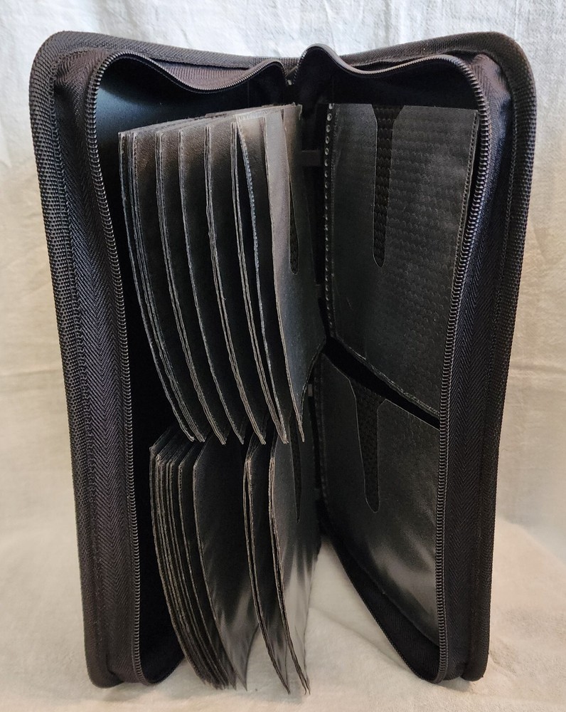 CD Projects Zippered Nylon Soft CD DVD Case - Model CCRM 264 - Holds 52 CDs DVDs