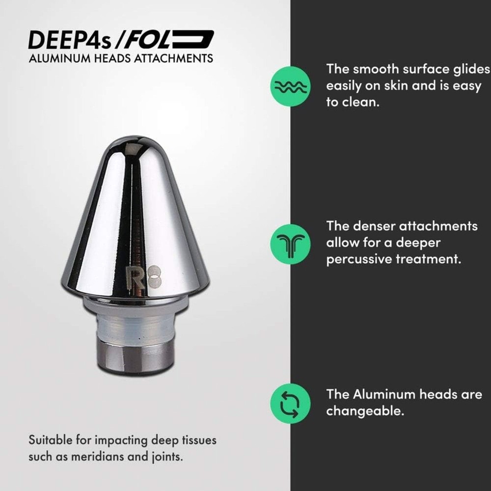 REATHLETE Aluminum Head Attachments, 3 Pack- Bullet, Fork and Flat