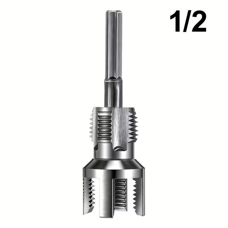 Integrated Internal & External Pipe Threading Tool Steel PVC Pipe Threader Kit