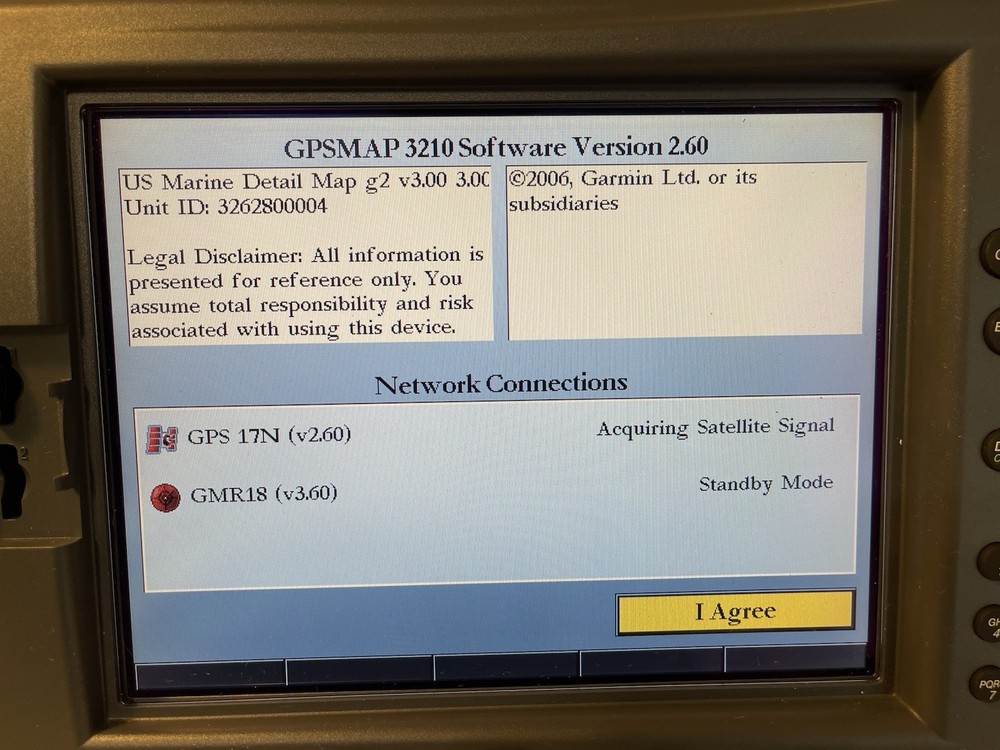 Garmin GPSMAP 3210 Marine GPS Chartplotter Pls Read