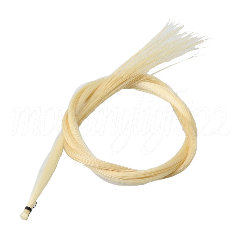 White Violin Bow Stallion Hair Length 83CM Musical Stringed Instruments