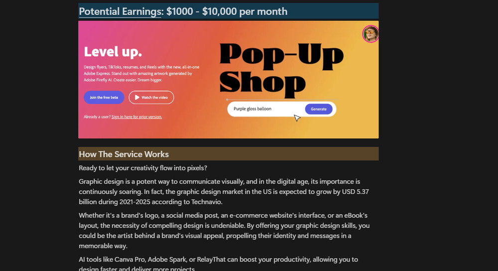 Notion Site: AI Side Hustle Accelerator