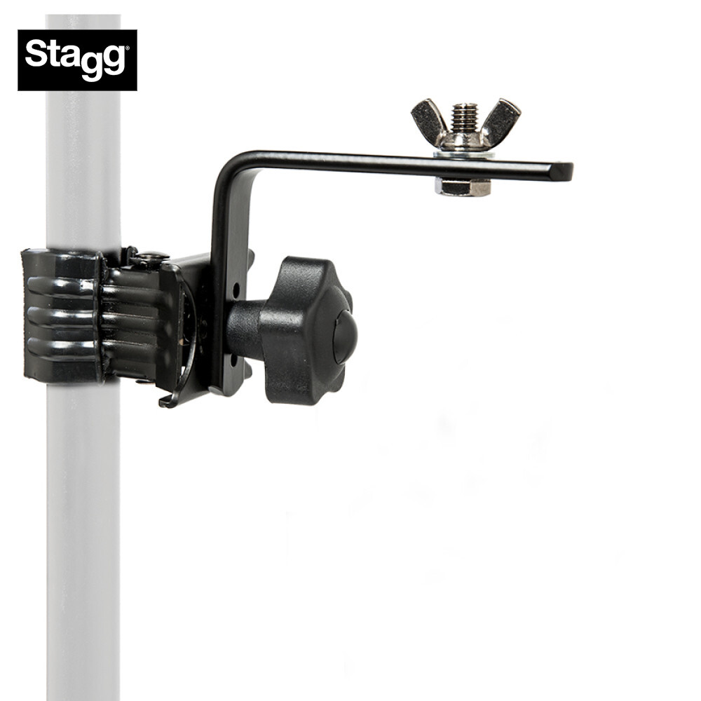 Stagg Durable Short Lighting Holder with Clamp - Black SCL-LIGHT1