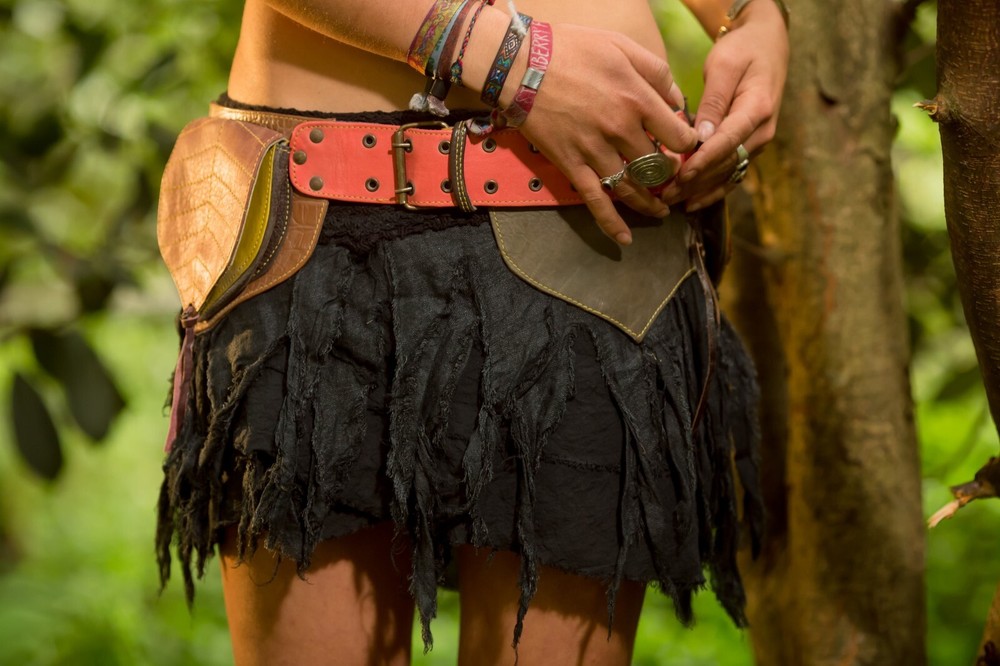 Leaf 3 Pockets Belt - Multicolor
