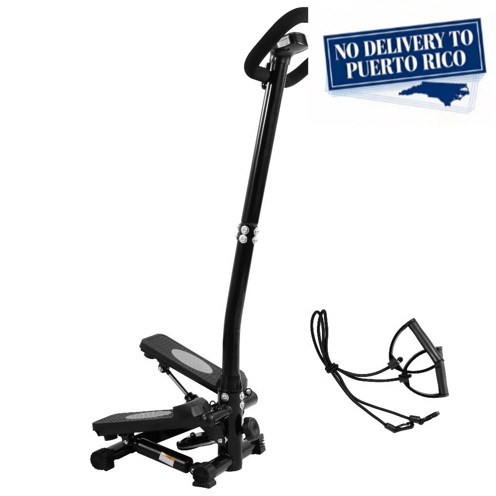 Mini Steppers with Handlebar, Stair Steeper with Resistance Bands
