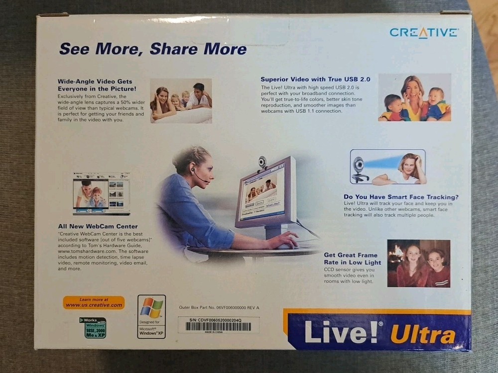 CREATIVE Live! Ultra Wide Angle Web Cam W/ Headset