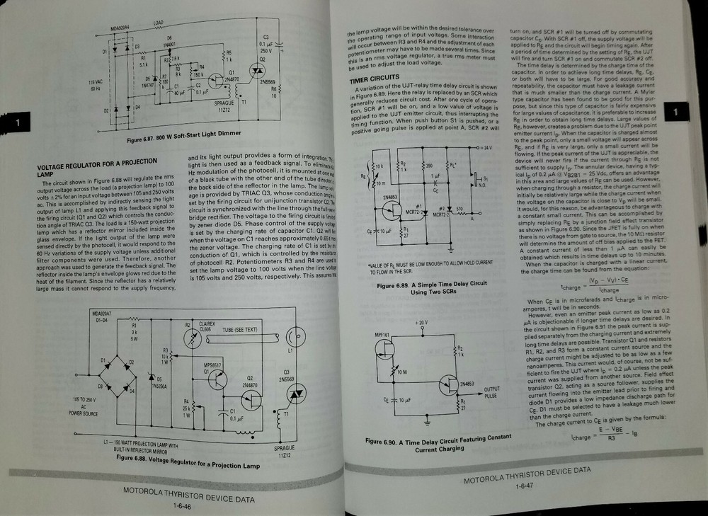 USED 1991 Motorola Thyristor Device Data Rev 3