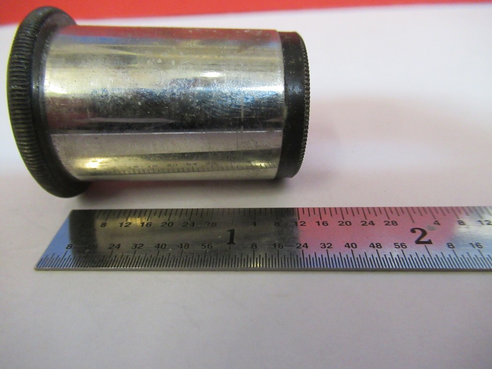 ANTIQUE ERNST LEITZ "10x" EYEPIECE MICROSCOPE PART OPTICS AS PICTURED #B1-A-49