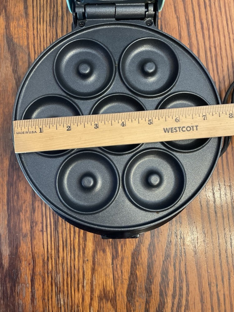 DASH Express Mini 2” Donut Maker Non-Stick Makes 7 Donuts - Tested Works