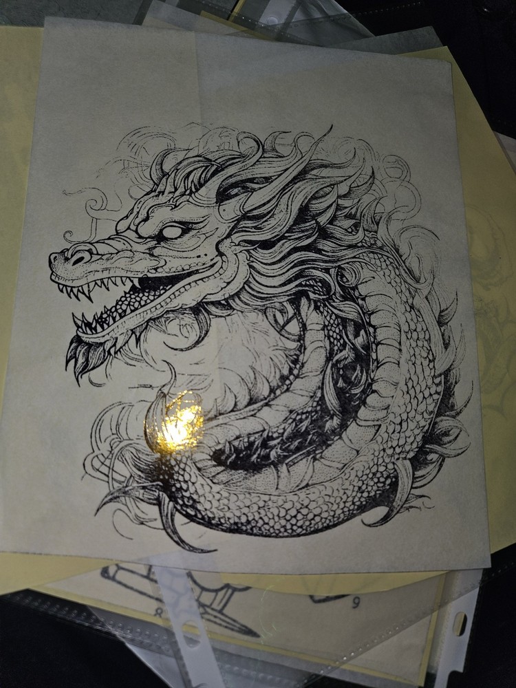 Pre Printed professional tattoo stencils