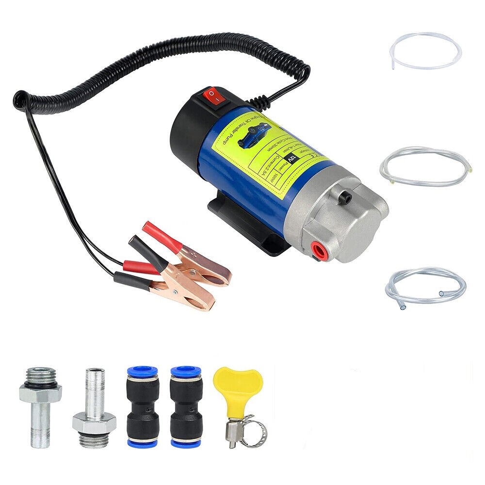 Electric Engine Oil Transfer Extractor Fluid Suction Pump Diesel Siphon Car Tool