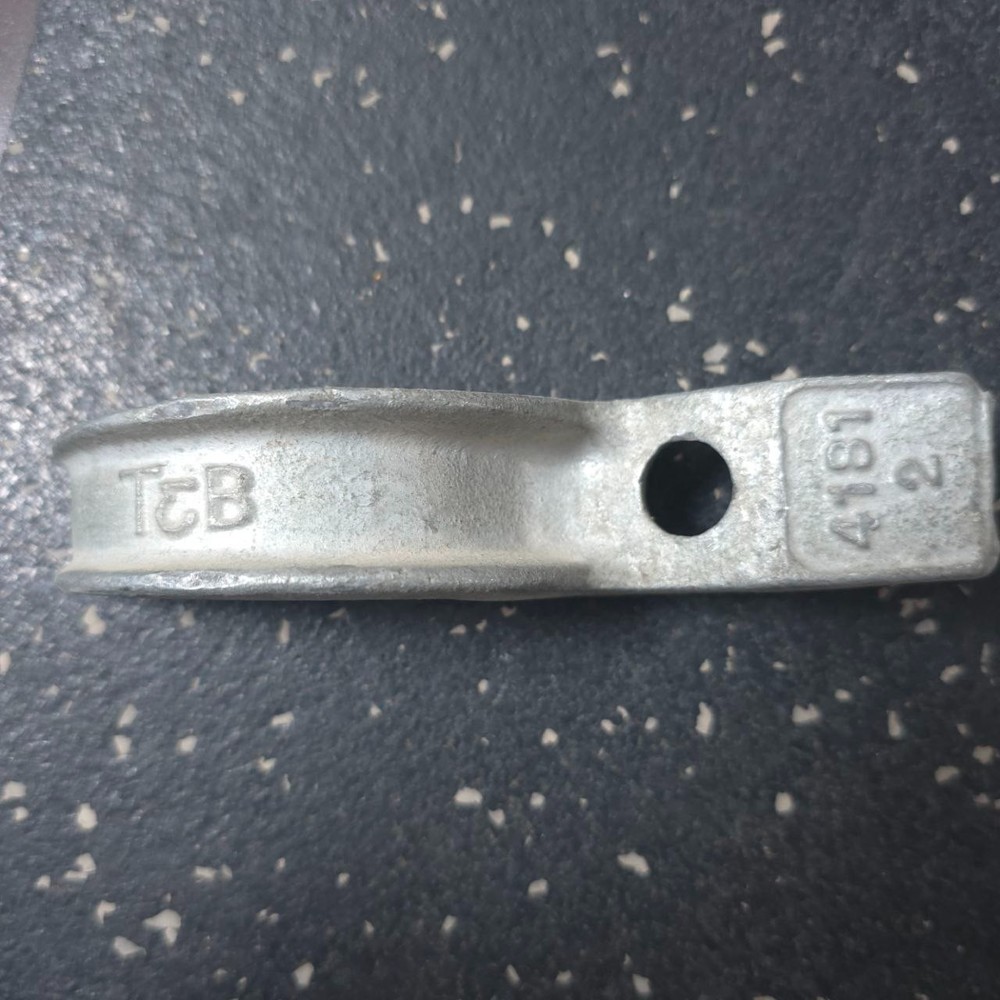 T&B - 4181 - Pipe Strap - 2" Iron - 1 Hole - (QTY 4) Used