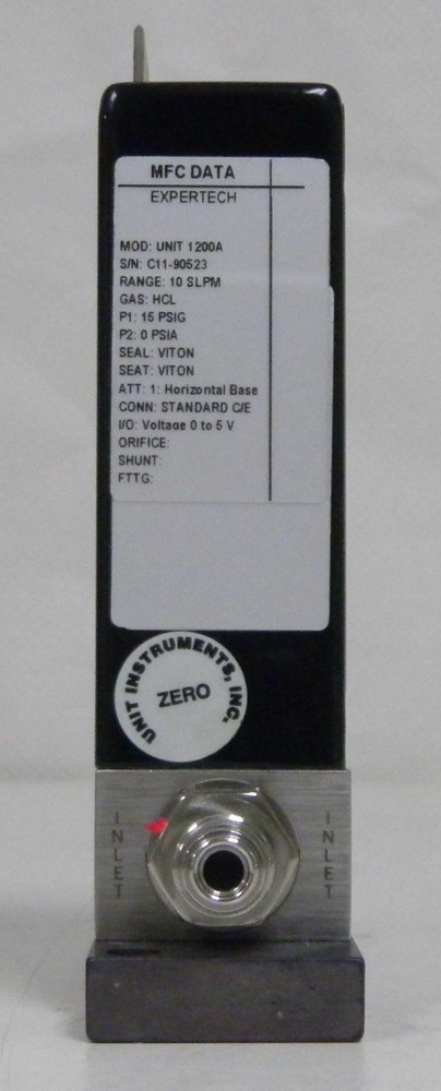Unit UFC-1200A Mass Flow Controller, Gas- HCL, Range- 10 SLPM, Used