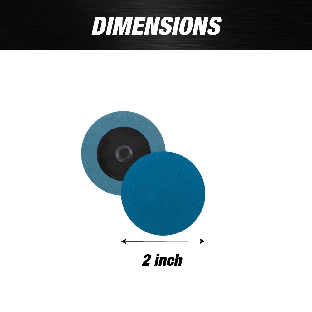 2" Quick Change Discs - GRIT 50G - 25pcs per Box