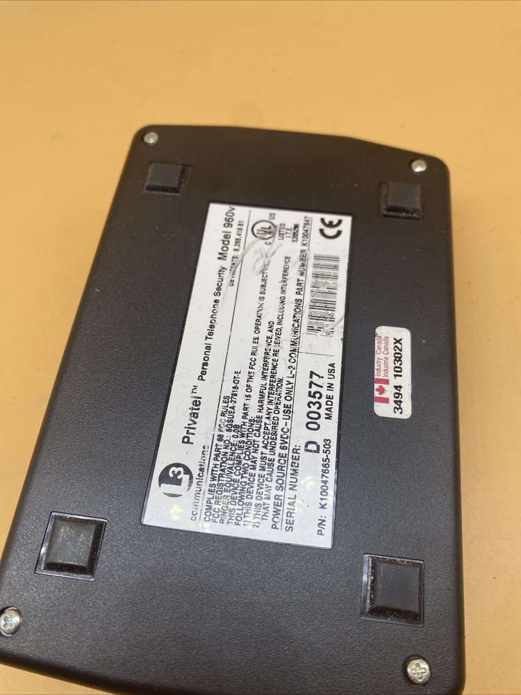 L3 COMMUNICATIONS PRIVATEL 960V PERSONAL TELEPHONE SECURITY MODULE