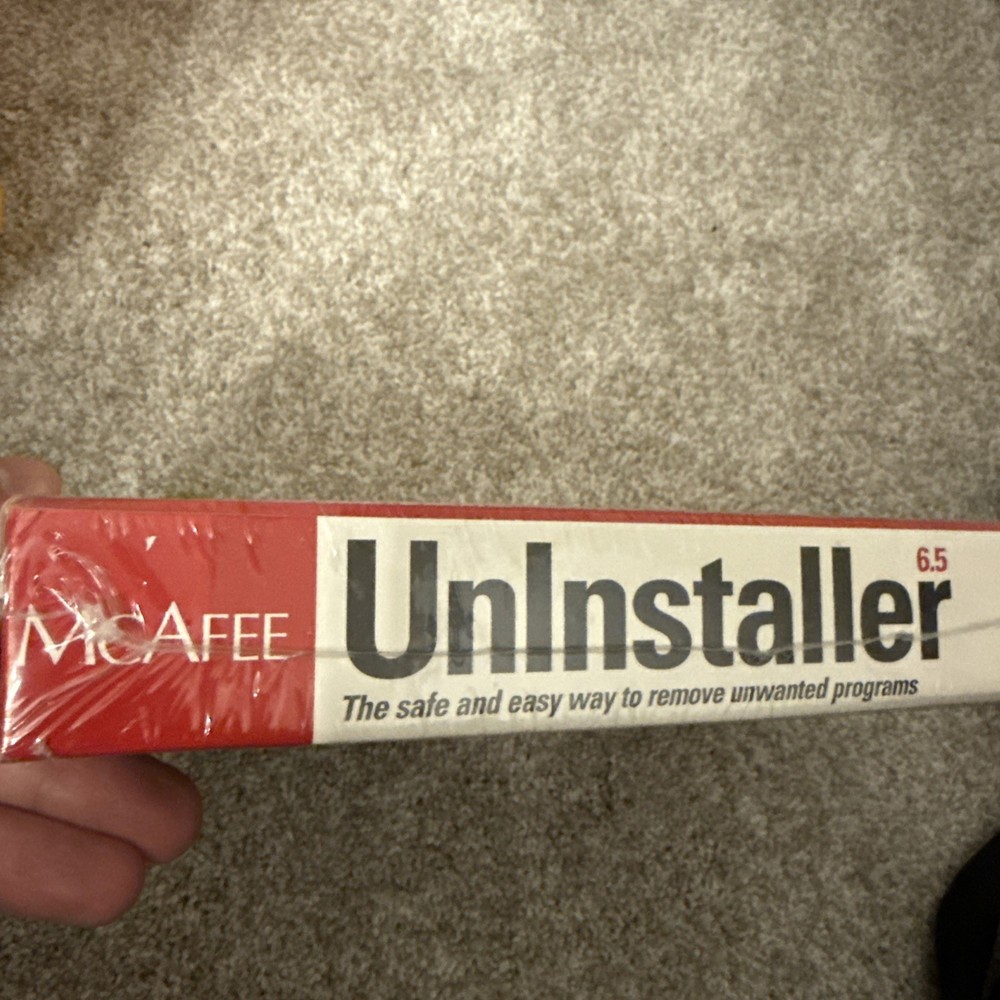 McAfee Uninstaller 6.5 (Rare)(Unopened)