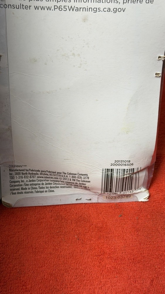 Coleman Machete with Sheath Fixed Blade Camping Tool New Open Box