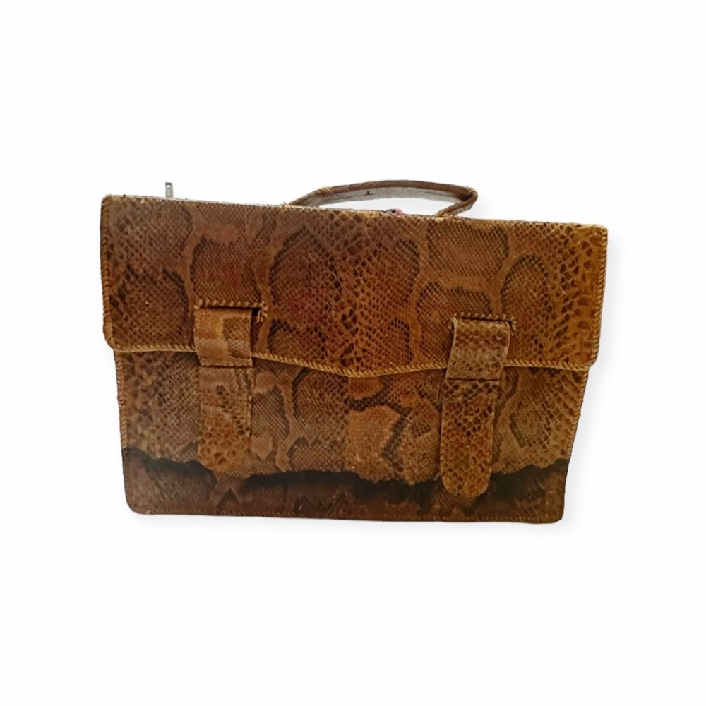 Vintage/Antique Snakeskin Leather  Briefcase