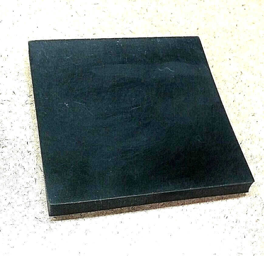 Neoprene Rubber Sheet Solid 3/8"Thick x 4" x 4" Square - Mounting Pad 60 Duro