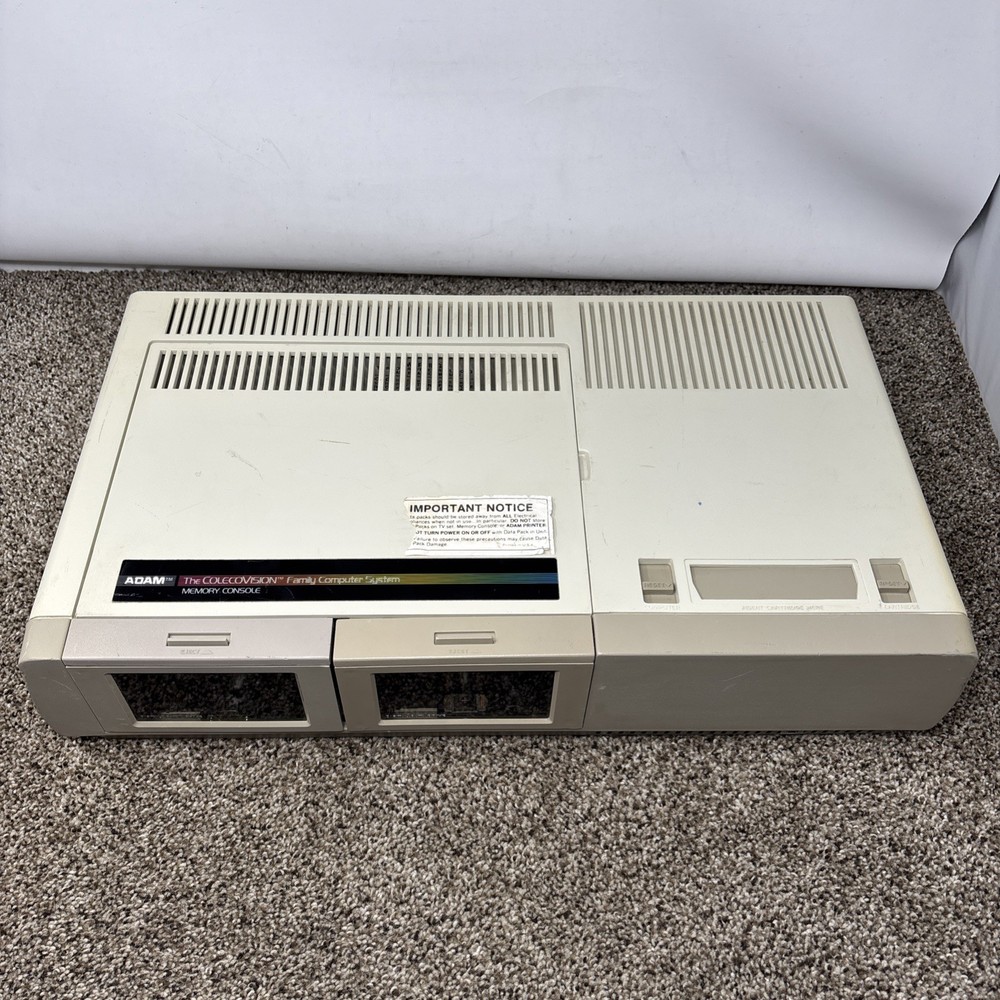 Coleco ADAM CPU ONLY Computer Cassette Drive ColecoVision System Working!