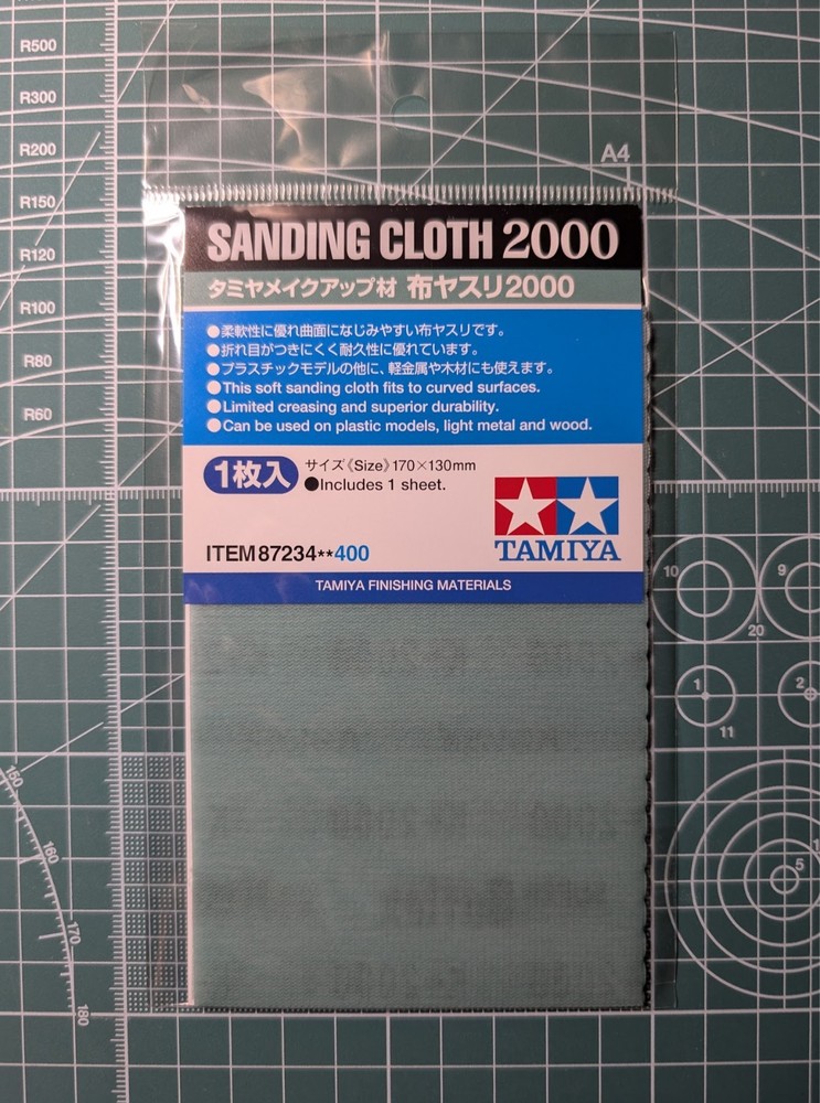 Tamiya SANDING CLOTH #2000 GRIT 87234