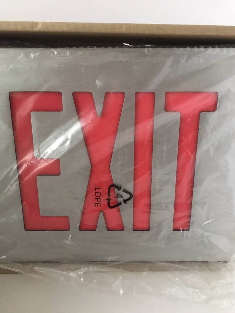 DUAL-LITE SESRW ALUM EXIT SIGN
