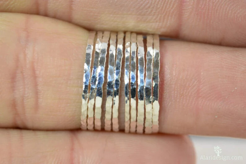 Super Thin 925 Sterling Silver Band & Statement Ring Handmade Ring All size-b-71