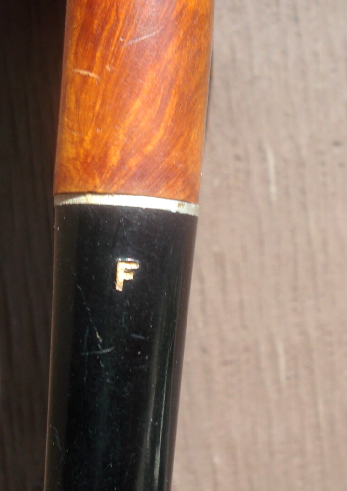 Vintage, used, MEDICO Imported Briar Smoking Pipe with leaf pattern