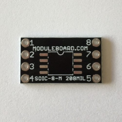 SOIC-8 Medium (208mil) Breakout Board Adapter for Prototyping