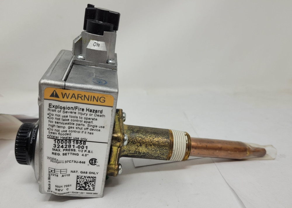 ProSelect PSW12703 Natural Gas Control Valve 100108355 White Rodgers 37c73u-646