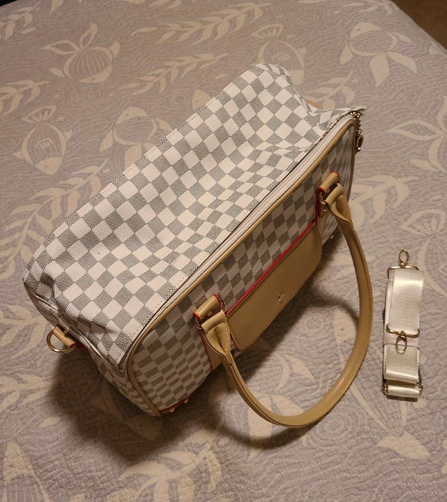 Pet Carrier Checkered Airline Approved