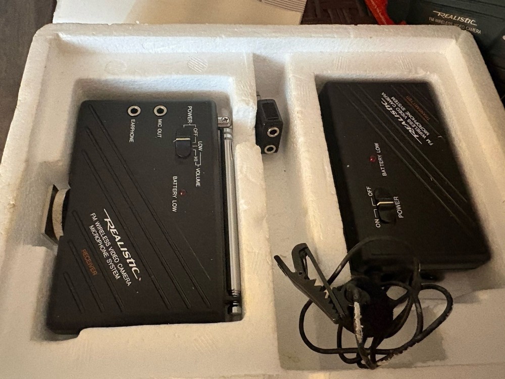 Realistic Fm Wireless 32-1226 Video Camera Microphone Tested Working