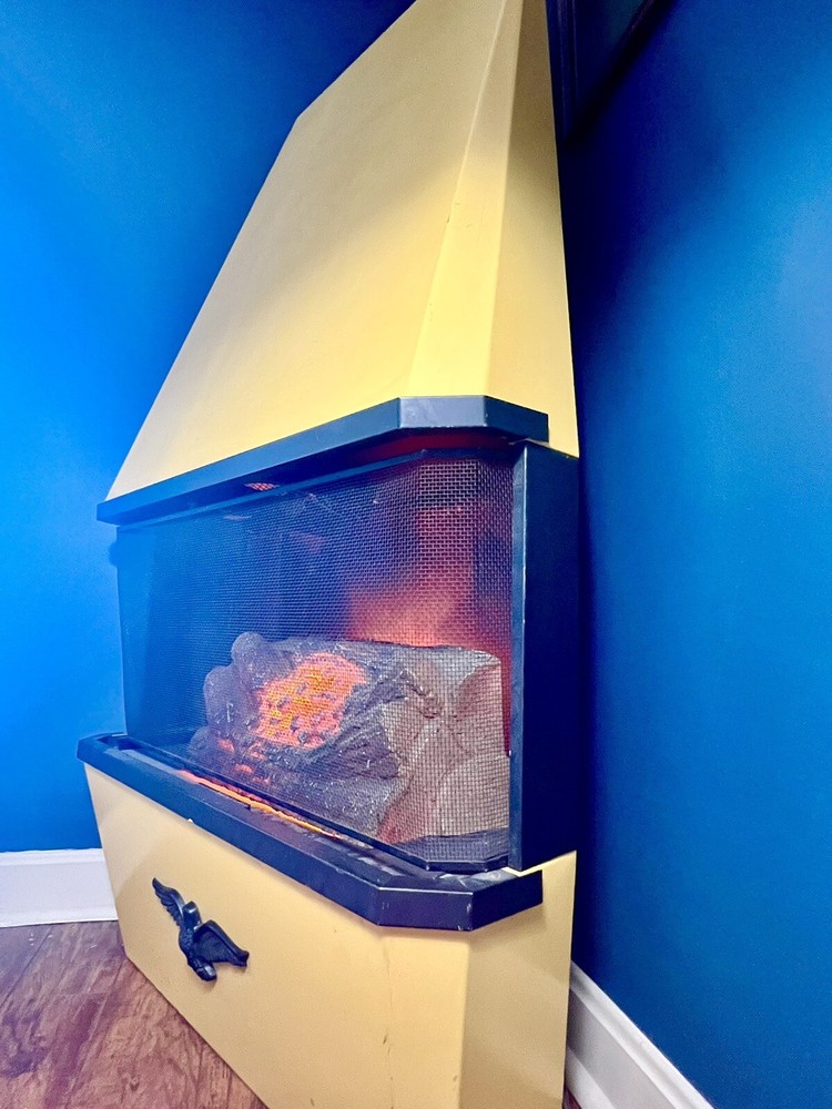 Mid-Century Electric Fireplace