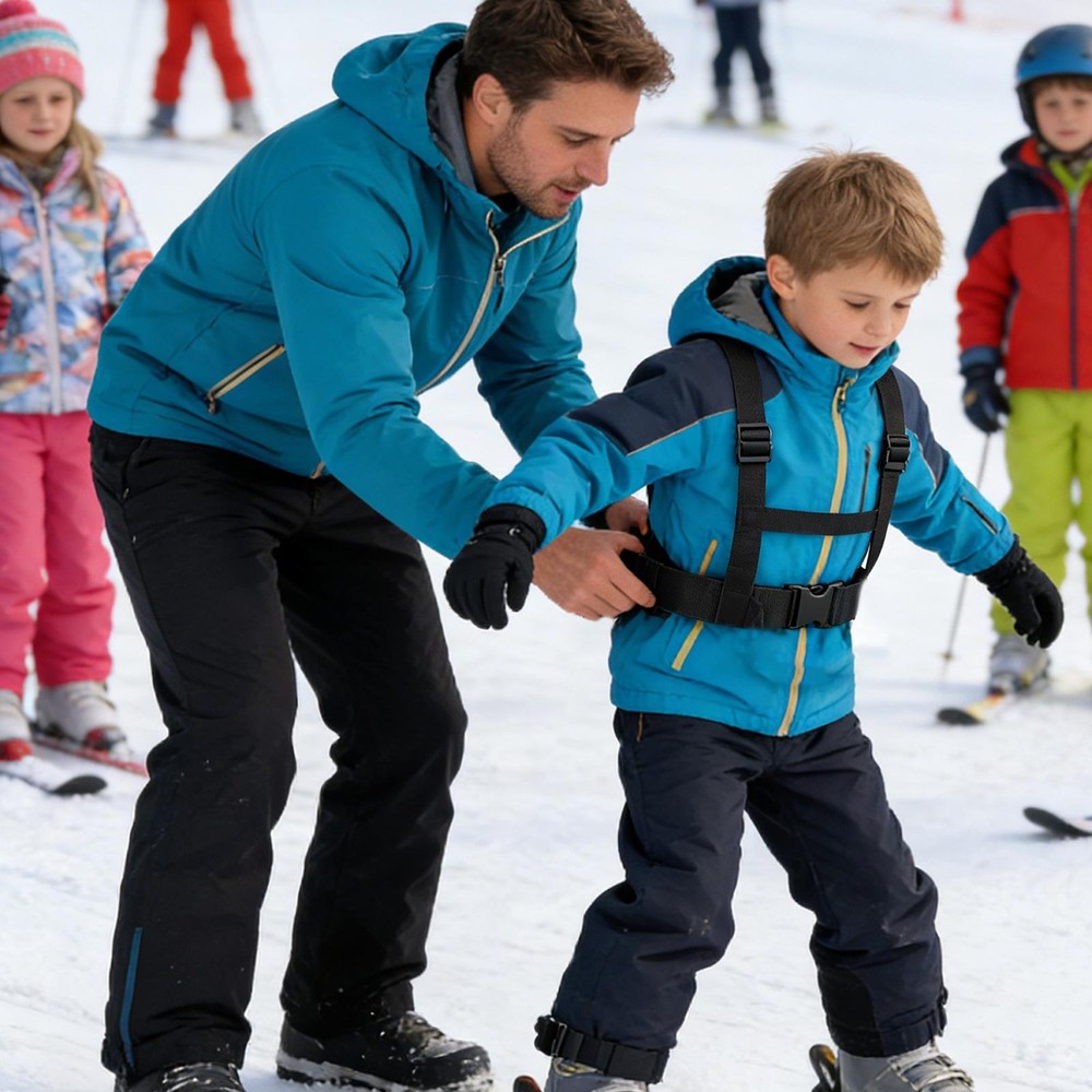 Kids Ski Harness Adjustable Retractable Anti-fall Safety Leash