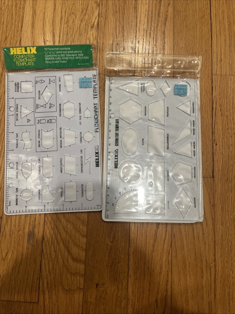 Vintage 2- HELIX H77 & H79 Flowchart Template - Stencil