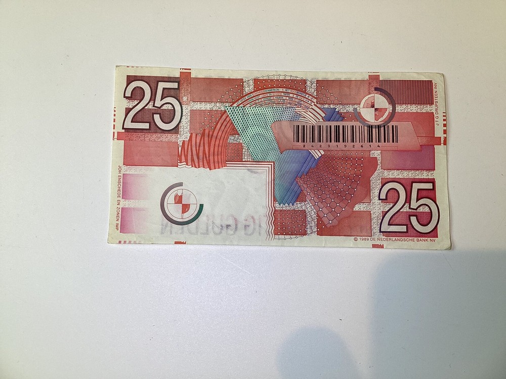 Netherlands 25 Gulden 1989