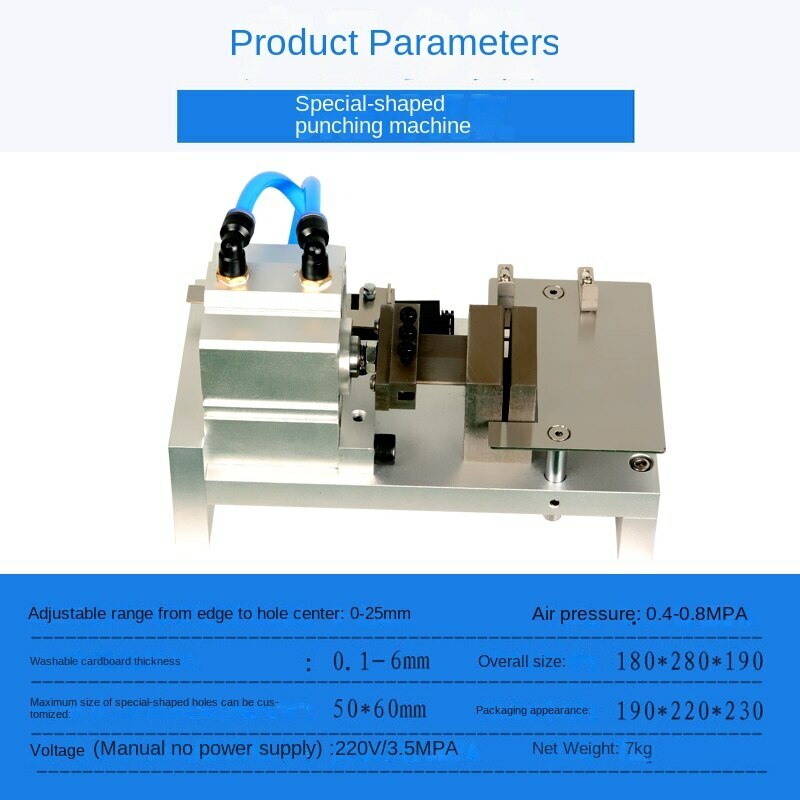 Special-shaped punching gift box crescent machine mold pneumatic punch machine