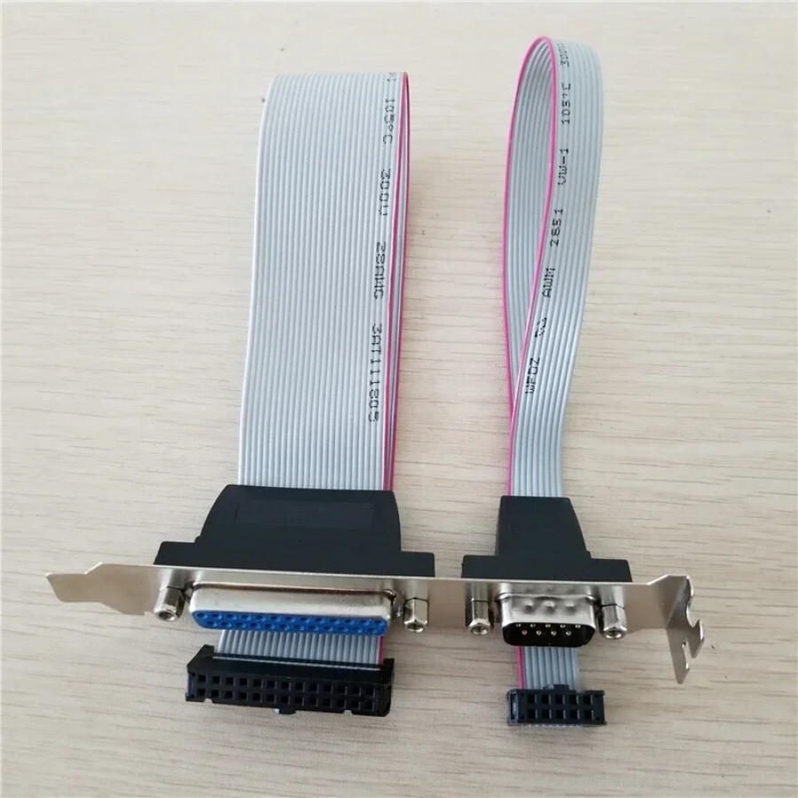 Mainboard mainboard Parallel LPT Print + RS232 db9 db25 Com Port bracket cable