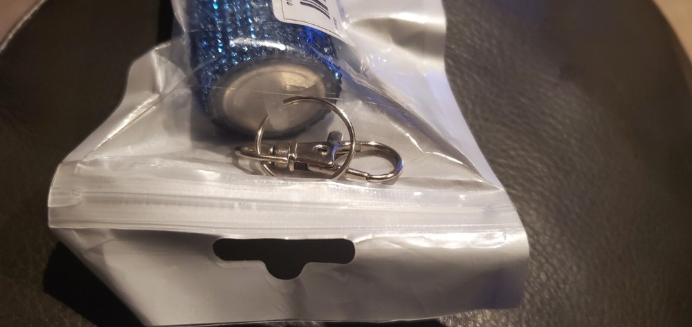 Self defense key chain with pepper spray