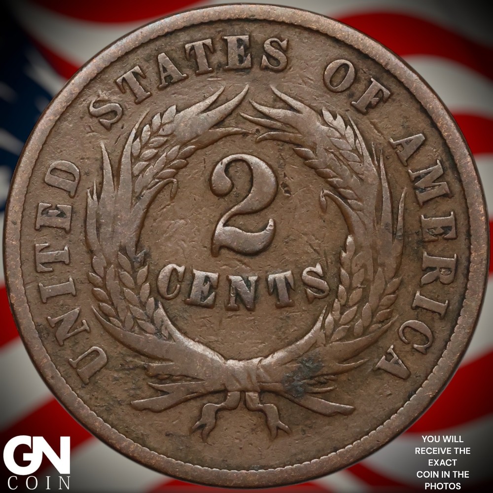 1865 2 Cent Piece A9017